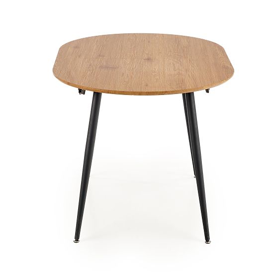 COLORADO Extendable Table, Top - Golden Oak, Frame - Black (2p=1pc)