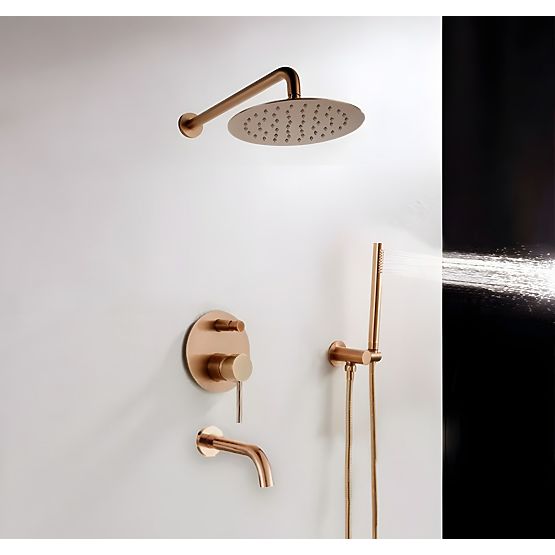 Concealed Bath-Shower Set Rea Lungo Copper + BOX