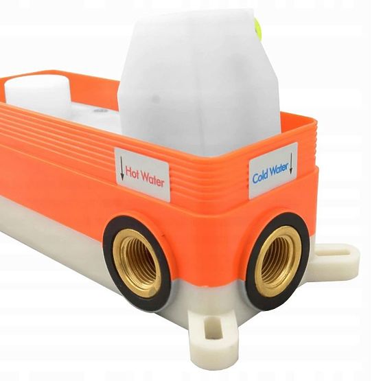 Concealed Bath-Shower Set Rea Lungo Copper + BOX