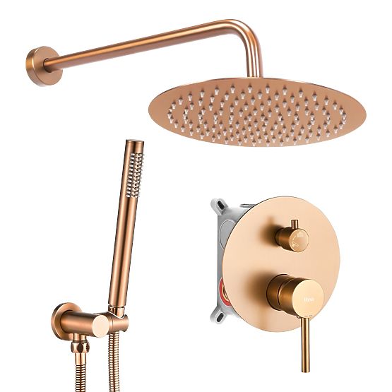 Concealed Shower Set Rea Lungo Brushed Copper + BOX