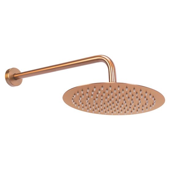 Concealed Shower Set with Thermostat LUNGO Brushed Copper + BOX