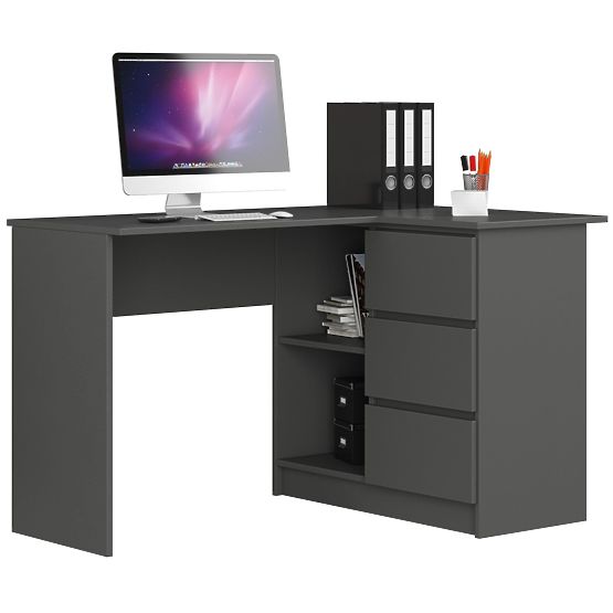 CORNER DESK B16 CLP RIGHT PK GRAY