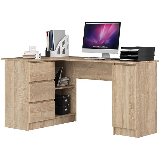 CORNER DESK B20 CLP LEFT-SIDED PK SONOMA