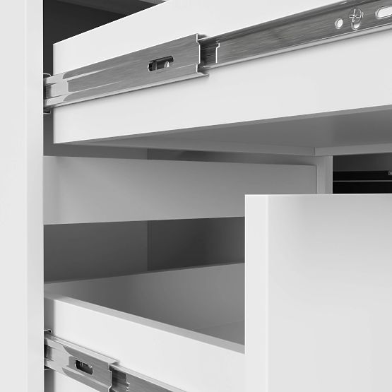 CORNER DESK B20 CLP LEFT-SIDED PK WHITE