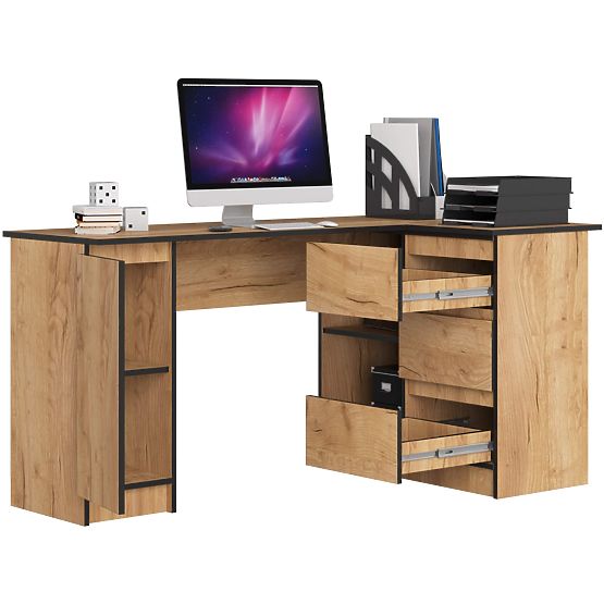 CORNER DESK B20 CLP RIGHT-SIDED PK CRAFT OAK