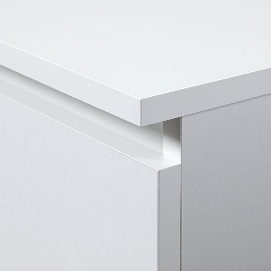 CORNER DESK SET B-17 WITH CABINET AND WHITE DESK