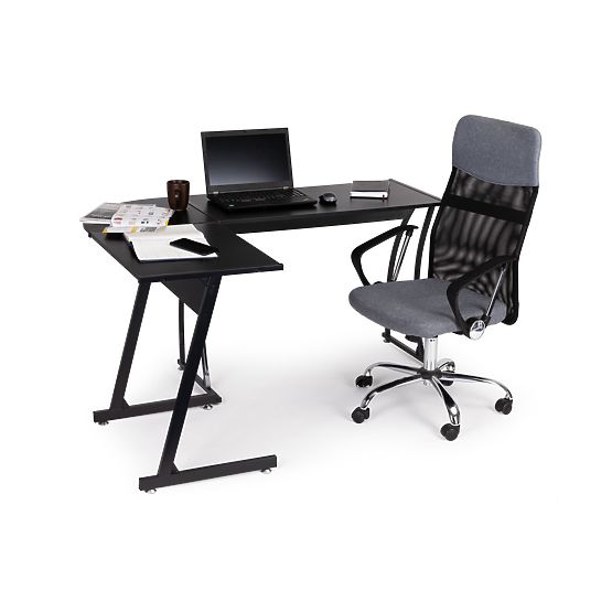 Corner Gaming Office Desk LOFT School Desk Black