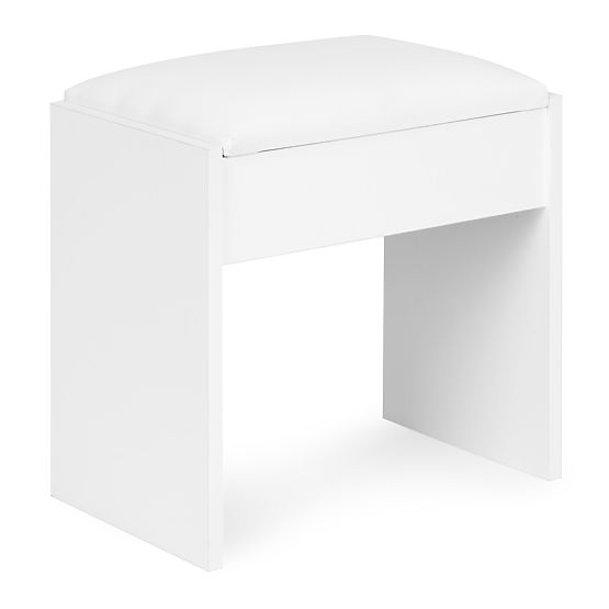 Cosmetic Dressing Table with Mirror and Lighting 5 Drawers Stool ModernHome