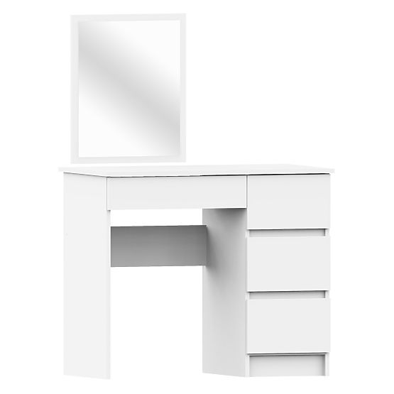 COSMETIC VANITY TABLE WITH MIRROR T-6/SL 500x600 RIGHT WHITE