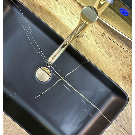 Countertop Sink Denis Black Stone Matt