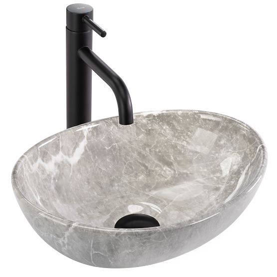 Countertop Washbasin Rea Sofia Mini Grigio