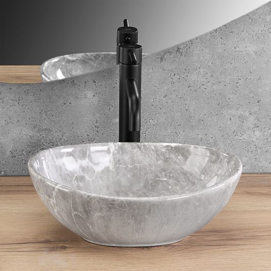 Countertop Washbasin Rea Sofia Mini Grigio