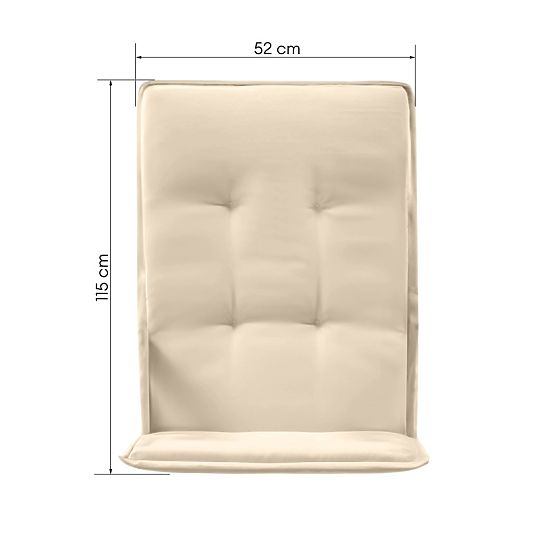 Cream Familis Garden Chair Cushion
