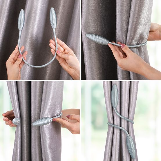 Curtains - Accessories BRAMPTON Color Powder Pink ameliahome