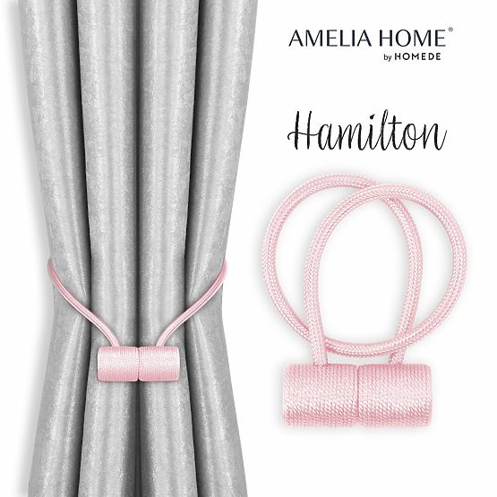 Curtains - Accessories HAMILTON Powder Pink ameliahome