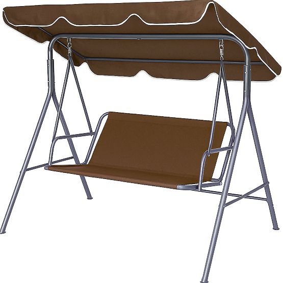 Cushion for Garden Swing 127x100 cm Brown MultiGarden