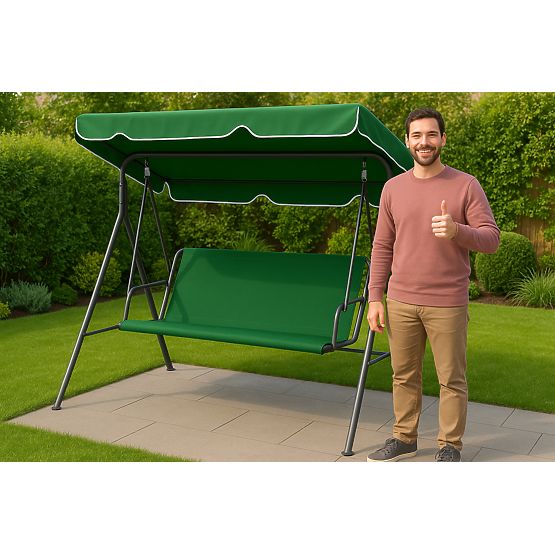 Cushion for Garden Swing 127x100 cm Green MultiGarden