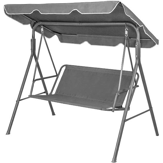 Cushion for Garden Swing 127x100 cm Grey MultiGarden