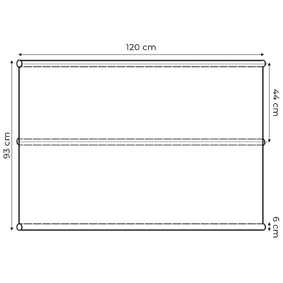 Cushion Pad for Garden Swing 120 x 93 cm Grey ModernHome