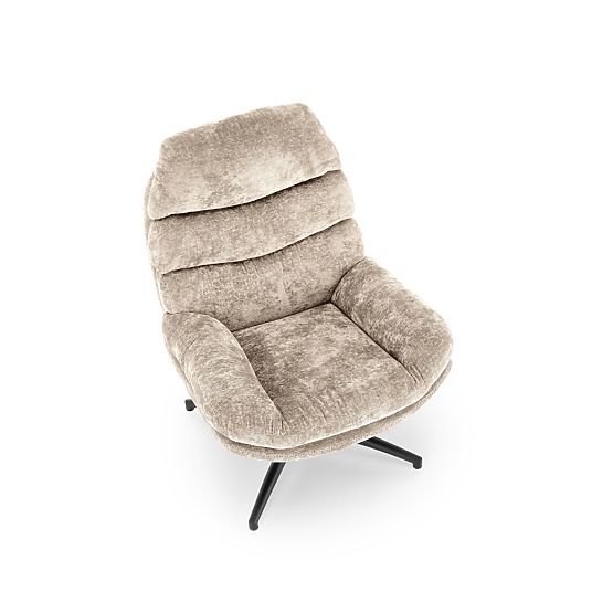 DARIO Recliner Chair with Footrest and Rocking Function, Beige (1p=1pc)