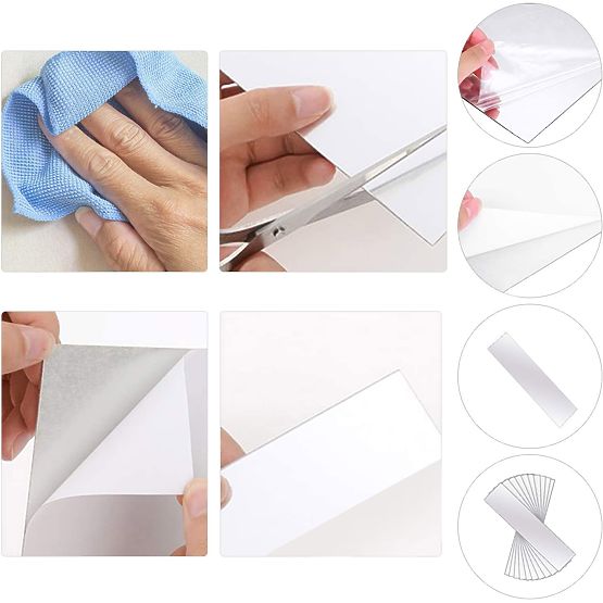 Decorative Acrylic Mirror Oblong 50 cm