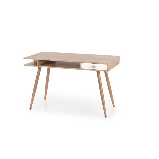 Desk B34 - White/Sonoma Oak