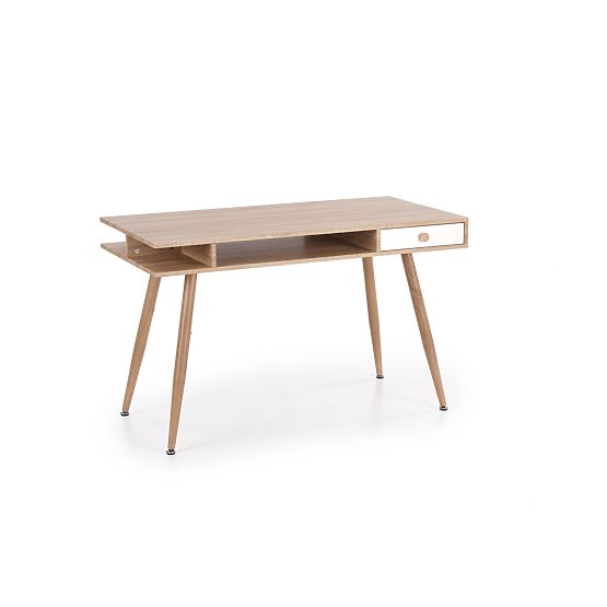 Desk B34 - White/Sonoma Oak