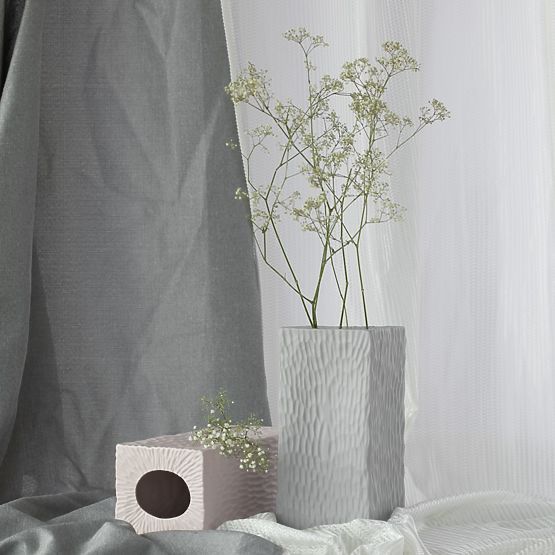 DEVON Vase in Powder Pink Color, Minimalist Style for Interior by AmeliaHome