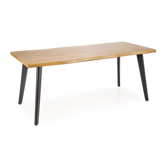 DICKSON 2 Extendable Table 150-210/90 cm, Top - Natural, Legs - Black (2p=1pc)