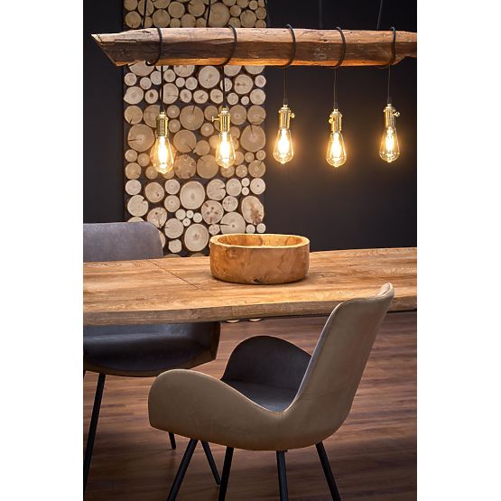 DICKSON Extendable Table 120-180/80 cm, Top - Natural, Legs - Black (2p=1pc)