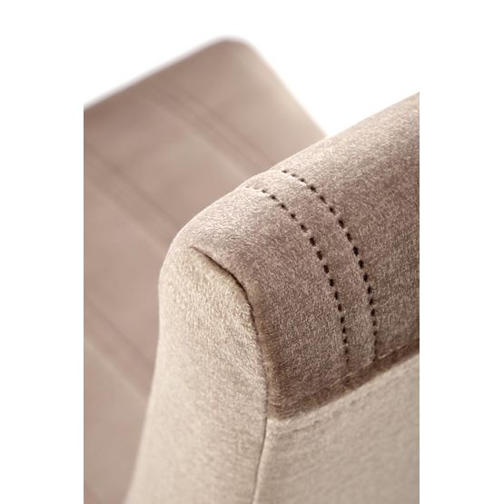 DIEGO 3 Chair Honey Oak / Quilted Velvet Stripes Upholstery - MONOLITH 09 (Dark Brown) (1p=2pcs)