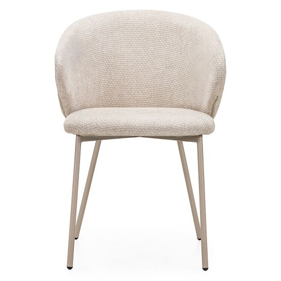 Dining Chair Adrano, Light Beige/Beige Legs