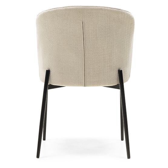 Dining Chair Avery Light Beige/Black Legs