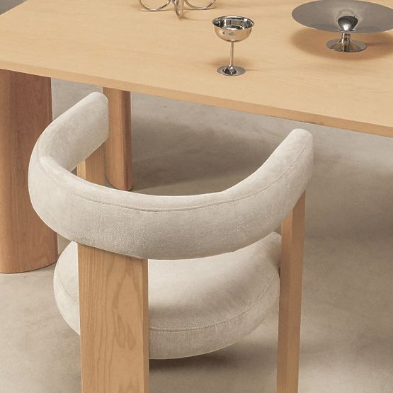 Dining Chair Bali, Beige/Ash