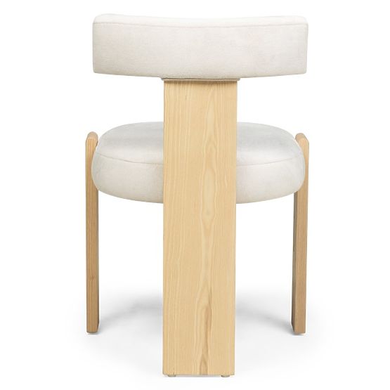 Dining Chair Bali, Wooden, Beige/Ash