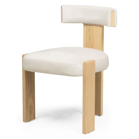 Dining Chair Bali, Wooden, Beige/Ash