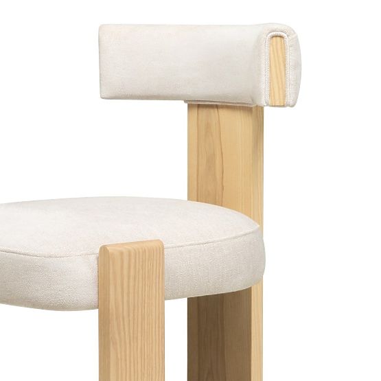 Dining Chair Bali, Wooden, Beige/Ash