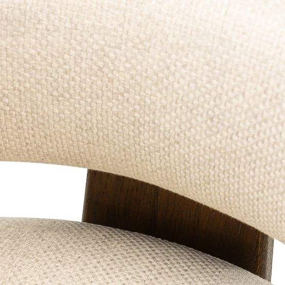 Dining Chair Bruna, Beige, Mocha Oak
