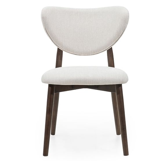 Dining Chair Domenico Beige/Walnut