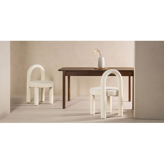 Dining Chair Ivo, Ecru, Boucle