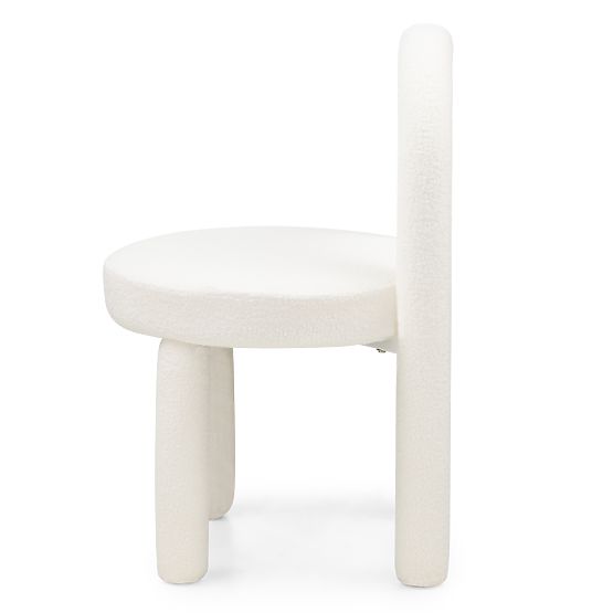 Dining Chair Ivo, Ecru, Boucle