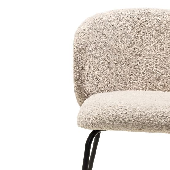 Dining Chair Larisa, Beige/Black Legs