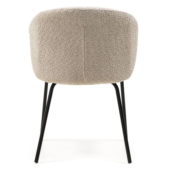 Dining Chair Larisa, Beige/Black Legs