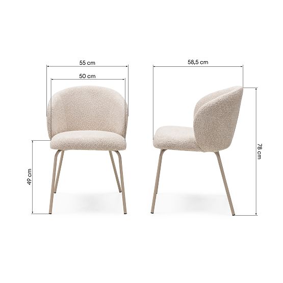 Dining Chair Larisa Beige