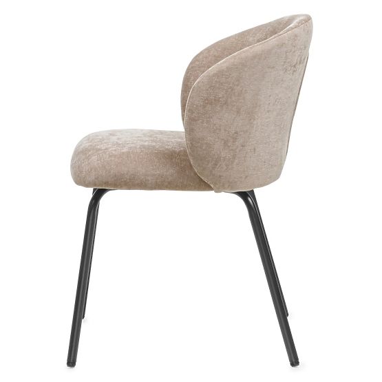 Dining Chair Larisa, Brown/Black Legs