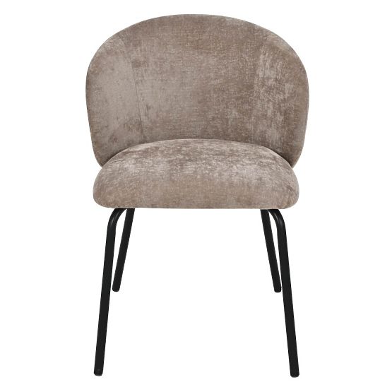 Dining Chair Larisa, Brown/Black Legs