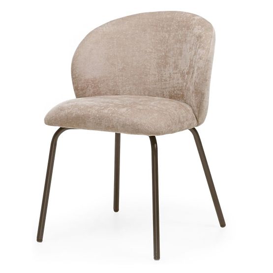 Dining Chair Larisa, Brown/Black Legs