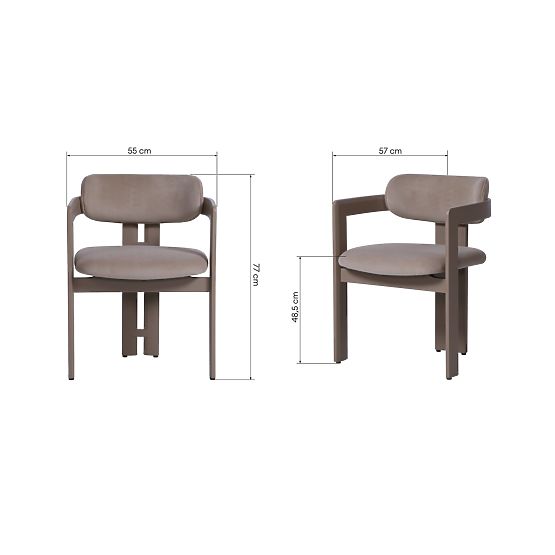 Dining Chair Noa, Light Brown