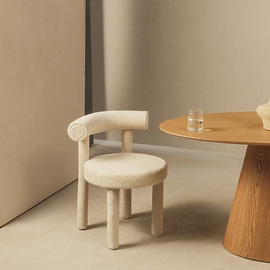 Dining Chair Pedro 2.0, Cream, Boucle