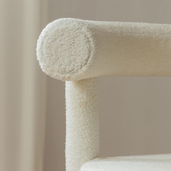 Dining Chair Pedro 2.0, Ecru, Boucle